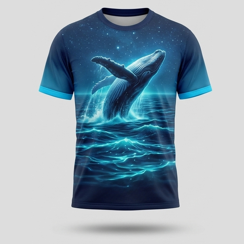 Ocean Leviathan Deep Sea Power Motivational Aop T-Shirt