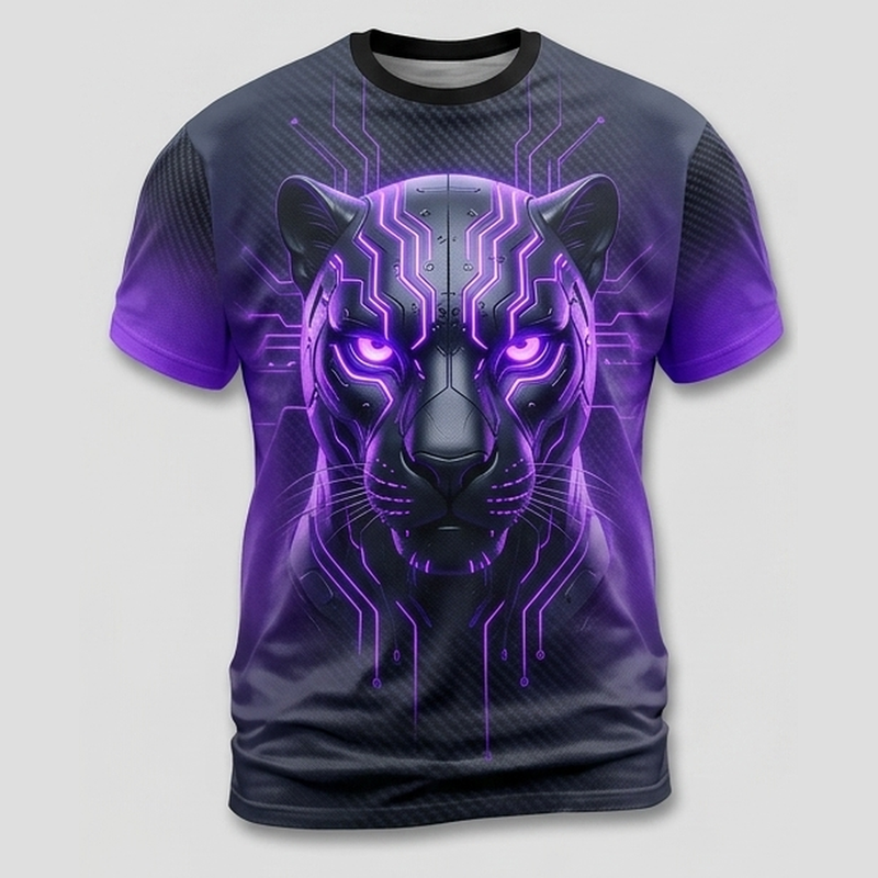 Cybernetic Panther Stealth Drive 2099 Motivational Aop T-Shirt