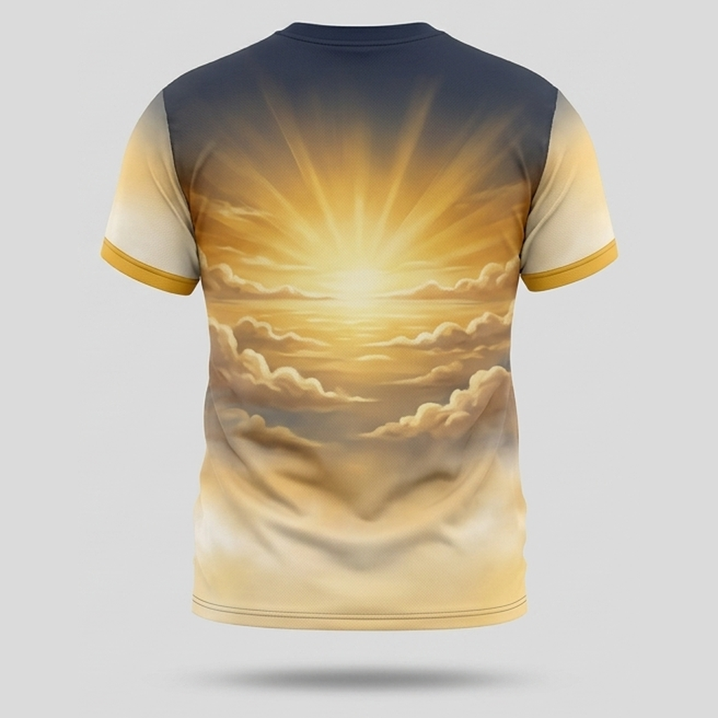 Golden Phoenix Wings Soar Beyond Limits Motivational Aop T-Shirt