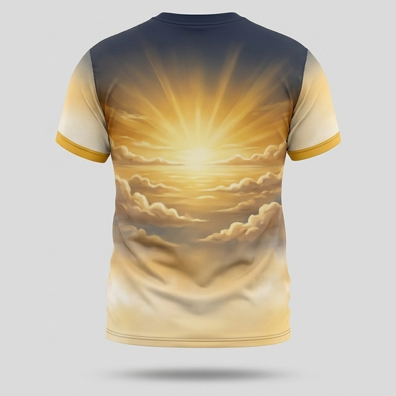 Golden Phoenix Wings Soar Beyond Limits Motivational Aop T-Shirt