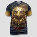 Golden Eagle Guardian Patriotic Pride Motivational Aop T-Shirt