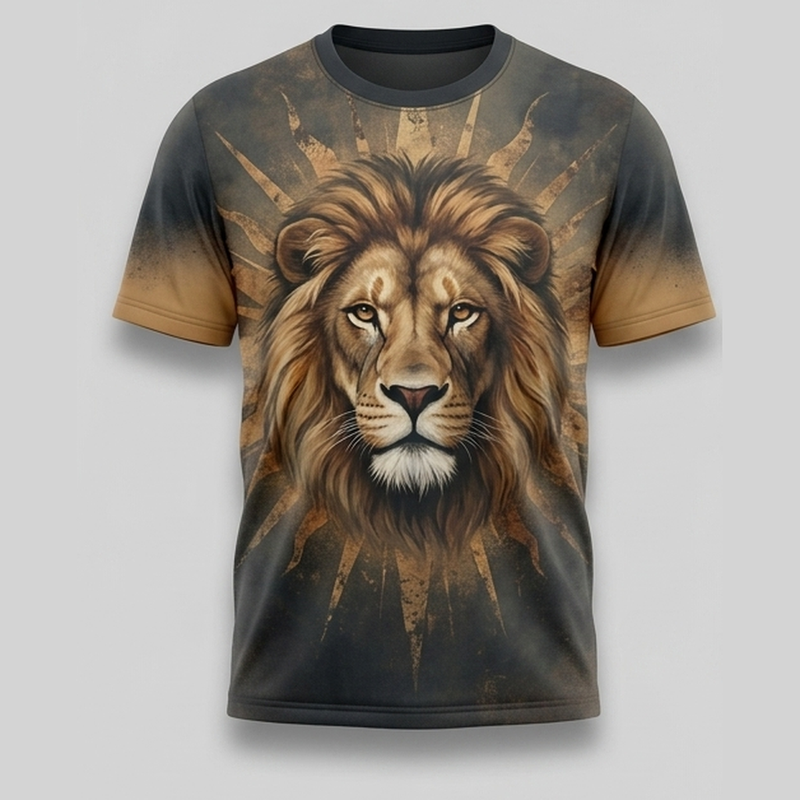 Courageous Lion Warrior Unstoppable Grit Aop T-Shirt
