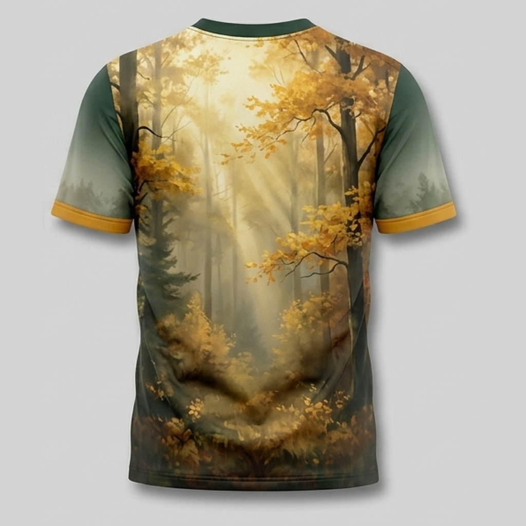 Majestic Stag Foggy Wilderness Leadership Motivational Aop T-Shirt