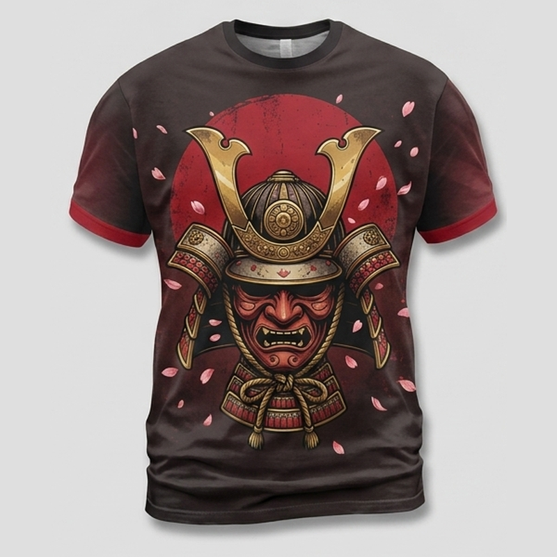 Rising Sun Samurai Honor Motivational Aop T-Shirt